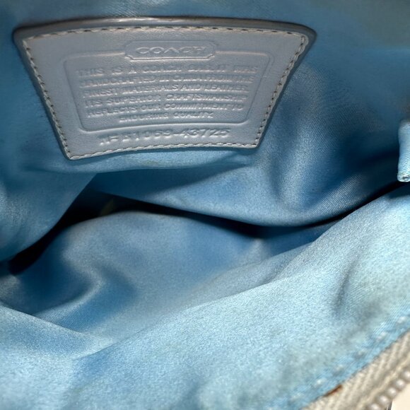 Coach Kristin Swing Bag Crossbody Sequin Signature Blue 43725 - Picture 14 of 15